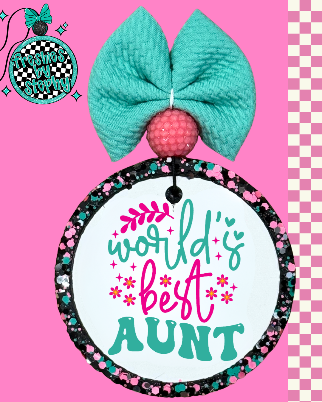 World’s Best Aunt Car Freshie – Aunt Gift Air Freshener