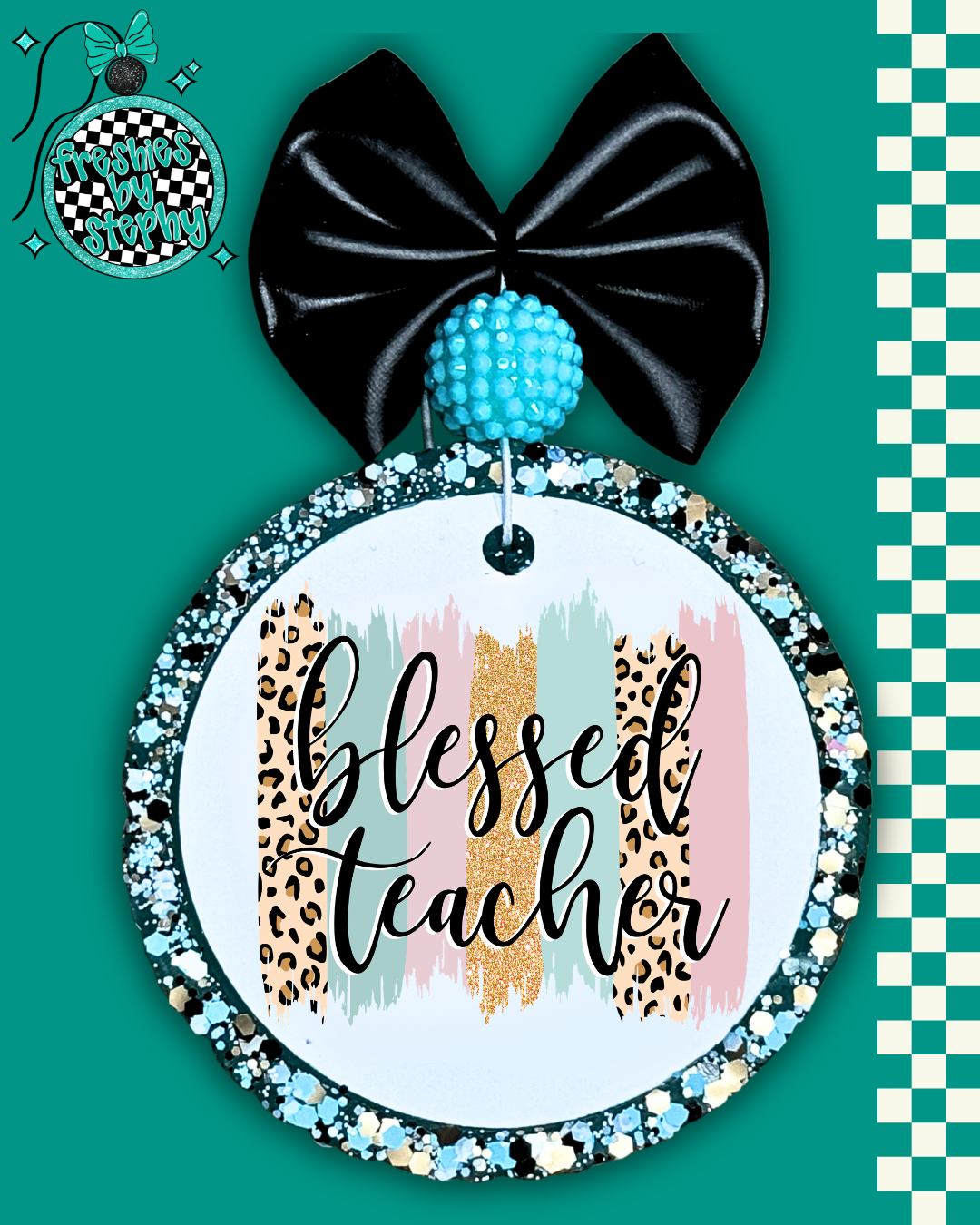 Blessed Teacher Freshie | Inspirational Teacher Car Air Freshener