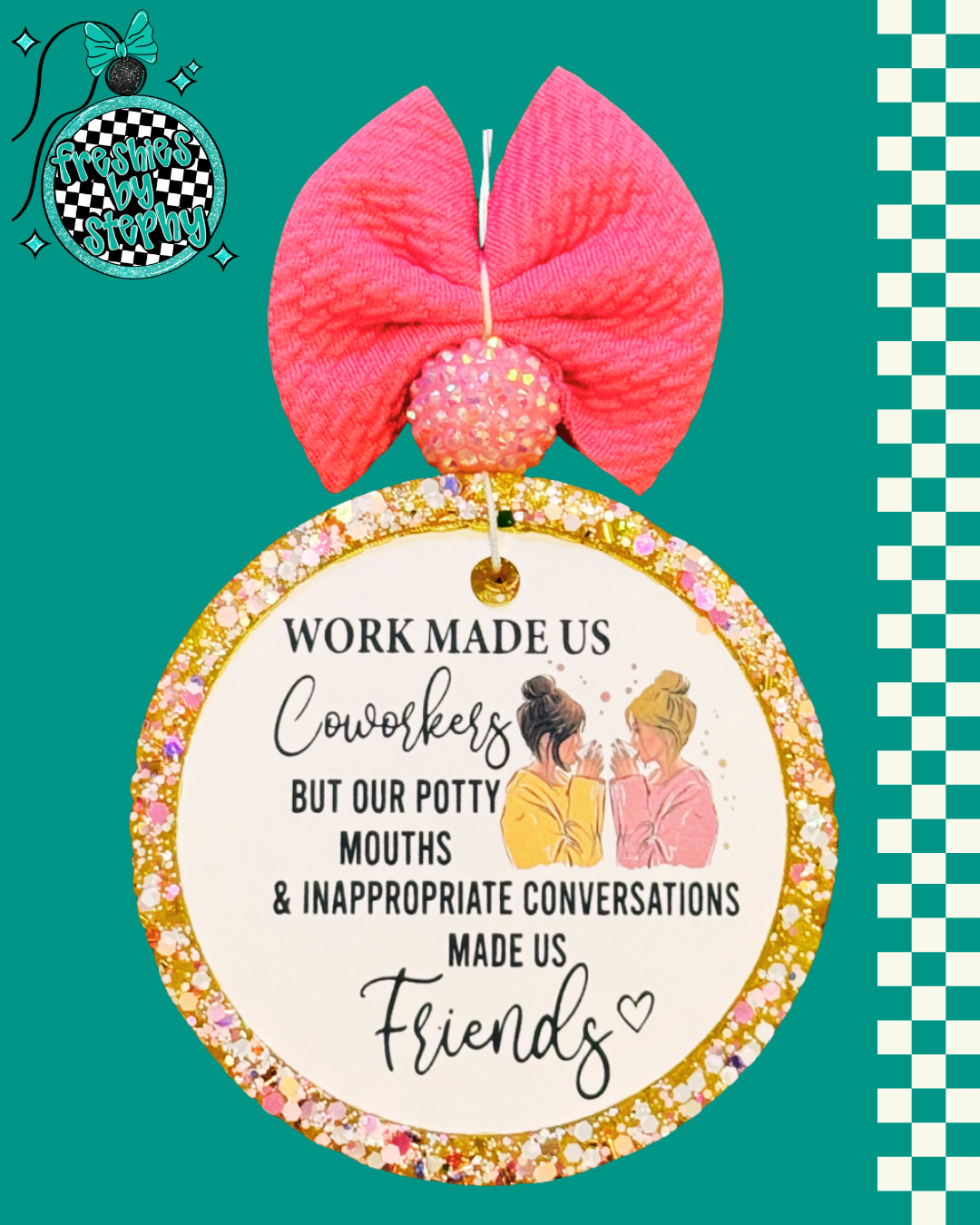 Coworkers to Friends Funny Car Freshie – Coworker Gift Car Air Freshener