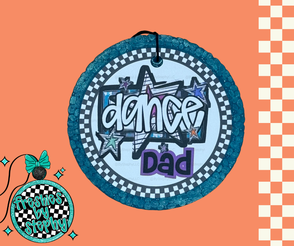Dance Dad Car Freshie - Star Design Handmade Air Freshener