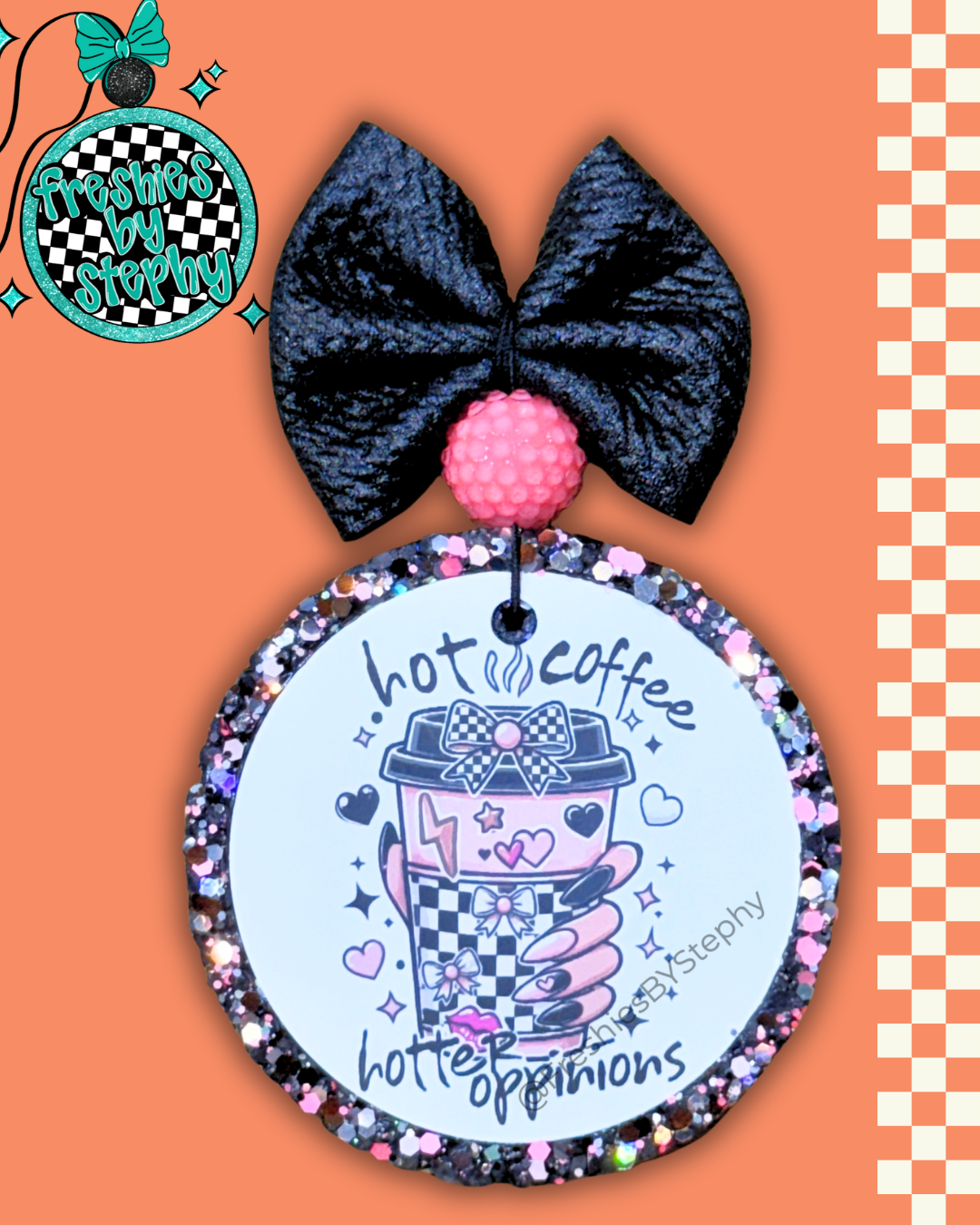 Hot Coffee & Hotter Opinions Freshie