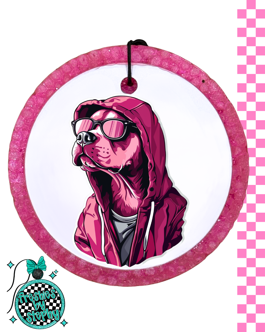 Cool Pit Bull Dog Hoodie Car Air Freshie