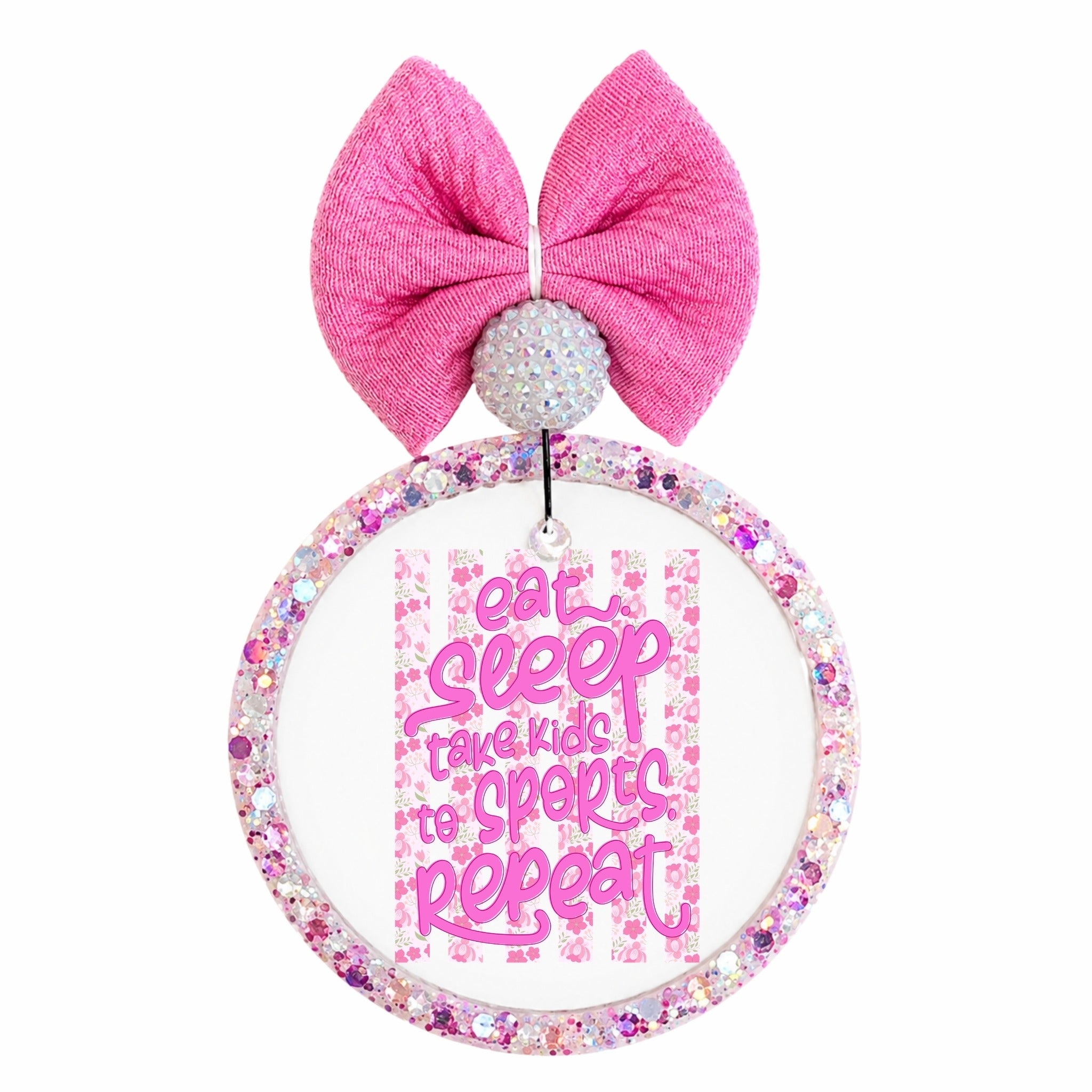 Eat Sleep Take Kids to Sports Repeat sports mom design.