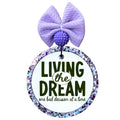 Living the dream one bad decision at a time bold quote design.