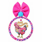 Just Wingin' It colorful chicken graphic.