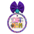 Cat Mom design with a colorful paw print and phrases including messy, sassy and loved.