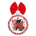 Nana baseball design with bat, glove, stars and baseball stitching.