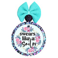 Swears Like a Sailor design with pink and purple watercolor flowers.
