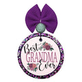 Best Grandma Ever purple floral design.