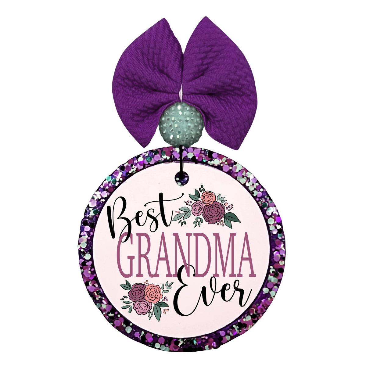 Best Grandma Ever purple floral design.