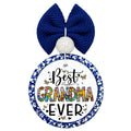 Best Grandma Ever colorful floral lettering design.