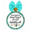 If my mouth doesn't say it my face definitely will text with floral arrow accent.