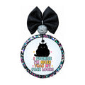 I promise I'm nicer than my face looks text with grumpy black cat graphic.