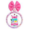 Dog Hair Is My Glitter text with colorful pet grooming and paw print accents.