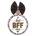 Best BFF Ever lettering with leopard print accents and a small heart.
