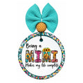 Colorful floral lettering that says Being a Mimi Makes My Life Complete.