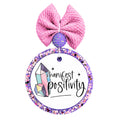 Crystal design with the words Manifest Positivity.