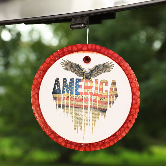 America Car Freshener - Patriotic Eagle