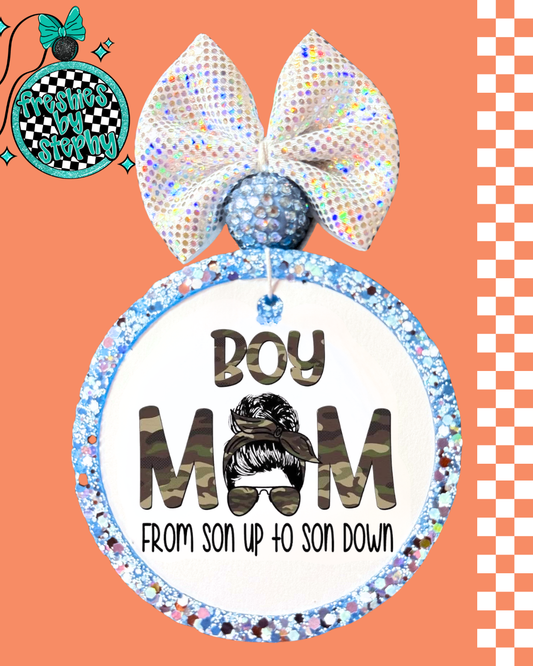 Boy Mom Car Air Freshener | Funny Mom Life Freshie Gift