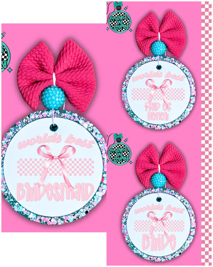 World's Best (Wedding Team Title) Coquette Pink Freshie