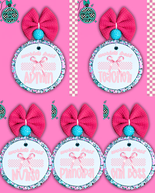 World's Best (Occupation Title) Coquette Pink Freshie