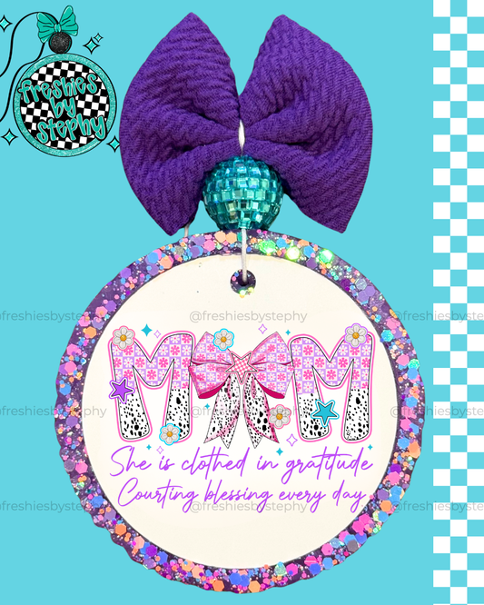 Faith Mom Car Air Freshener | Christian Mom Gift Gratitude Freshie