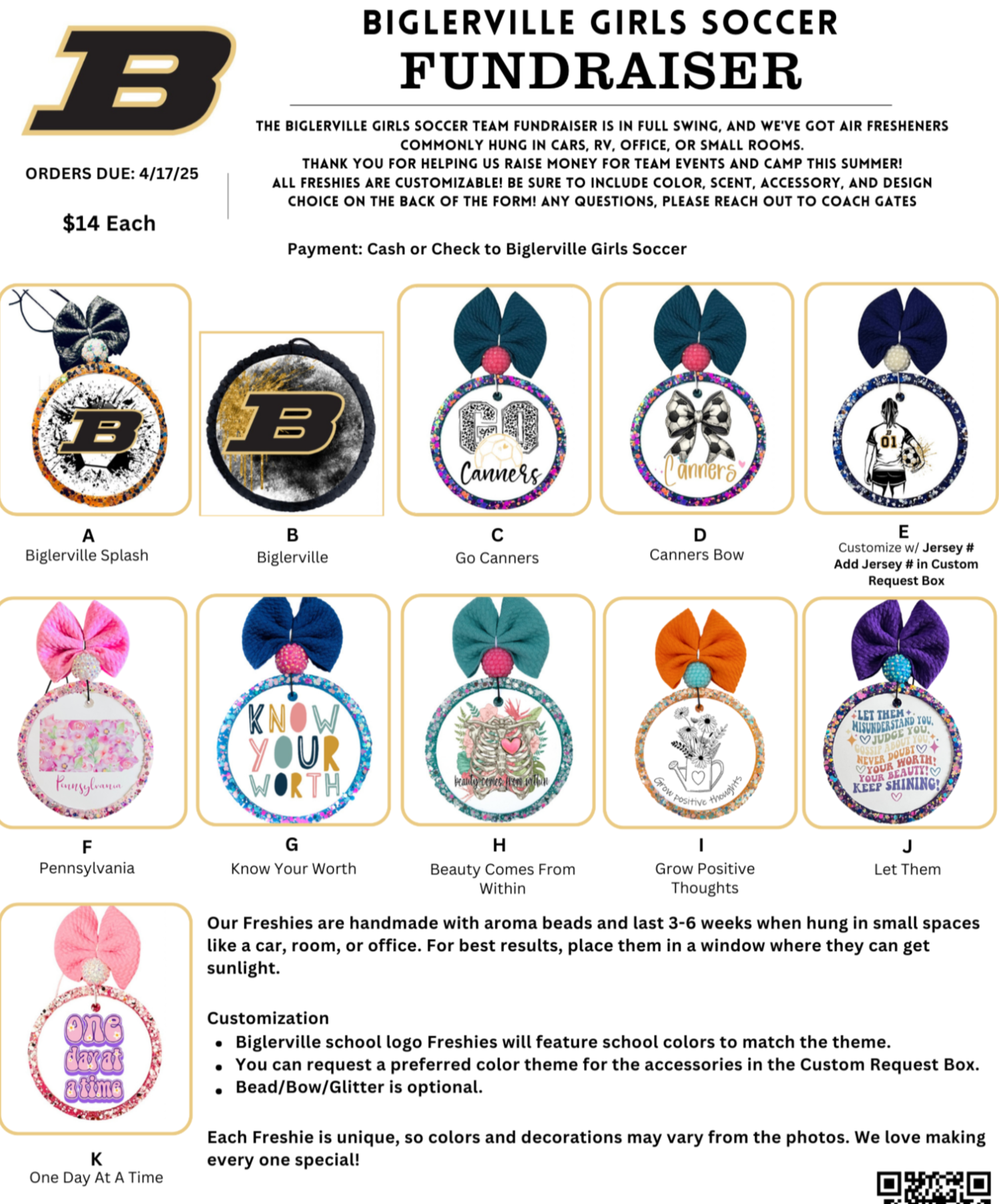 Scented Support: Fundraise with Custom Freshies for Schools & Youth Programs