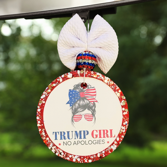 Trump Girl No Apologies Car Freshener
