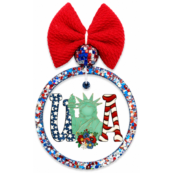 USA Patriotic Car Freshie