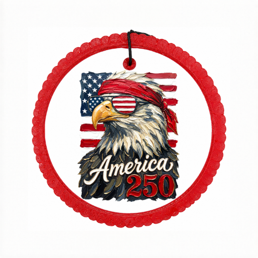 America 250 Eagle Patriotic Freshie