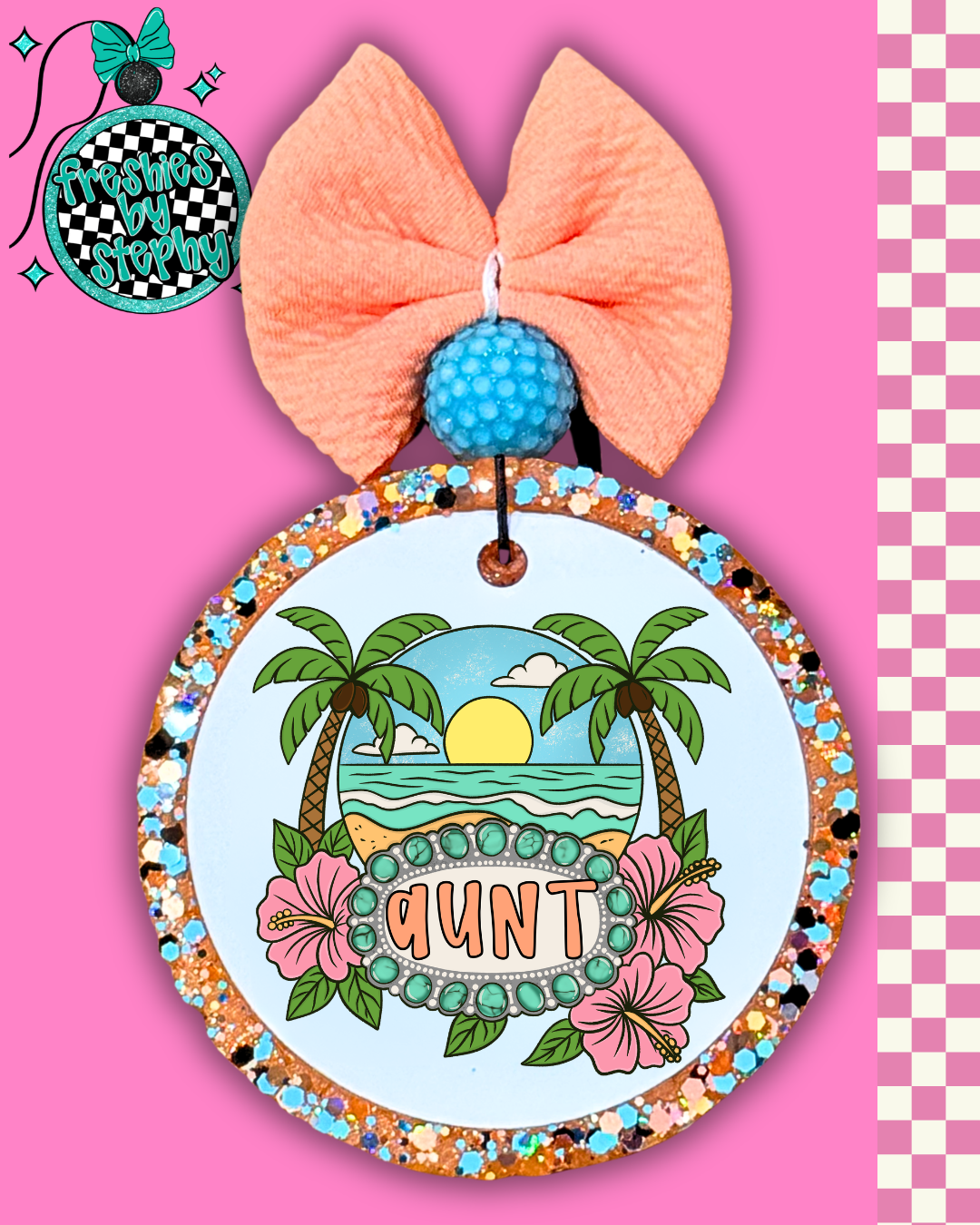 Aunt Tropical Sunset Freshie – Aunt Gift Car Air Freshener
