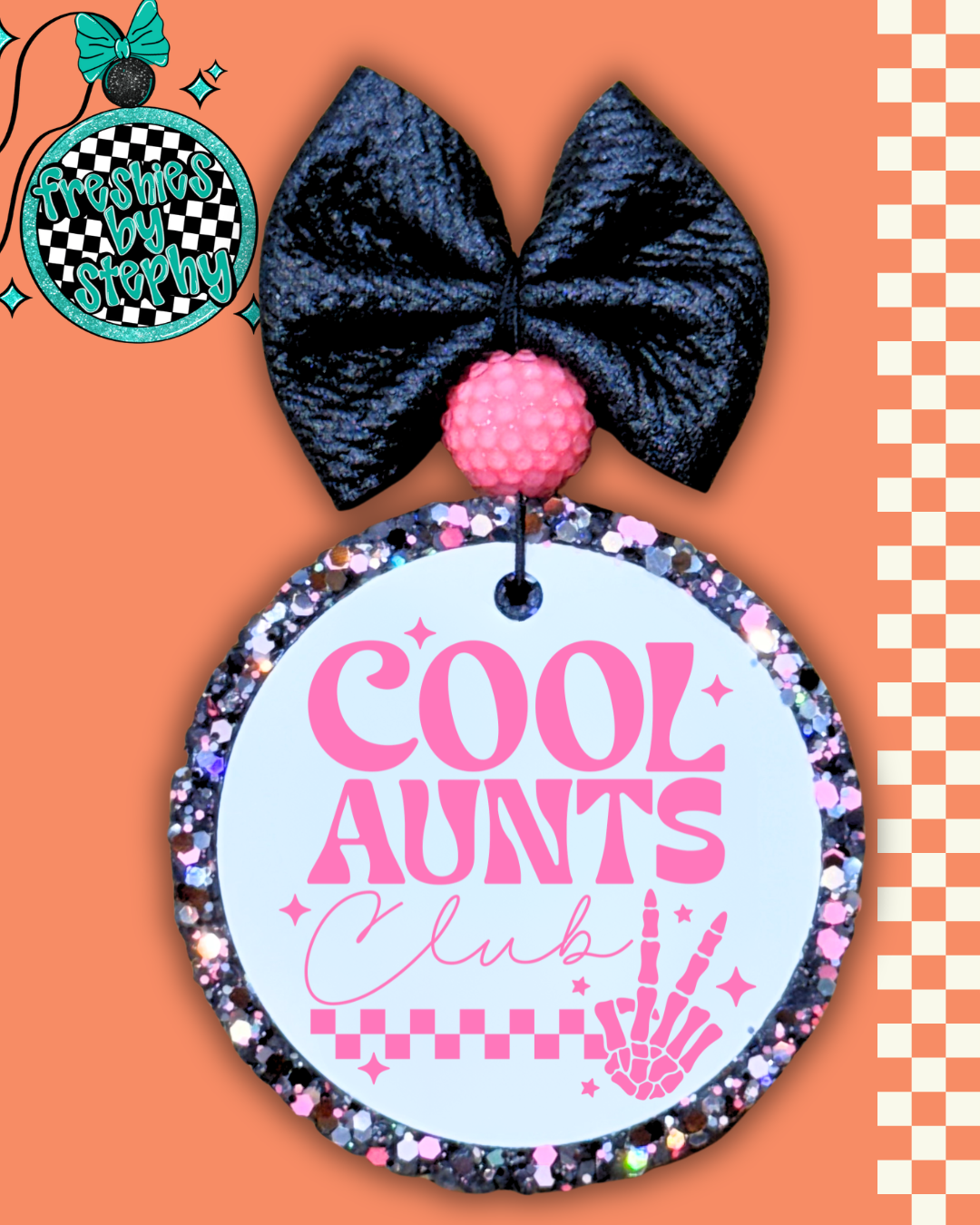 Cool Aunts Club Car Freshie – Funny Aunt Gift Car Air Freshener