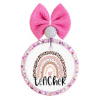 Graphic for "Teacher — Pink Rainbow".