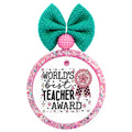 Graphic for "World's Best Teacher Award".