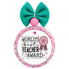 Graphic for "World's Best Teacher Award".