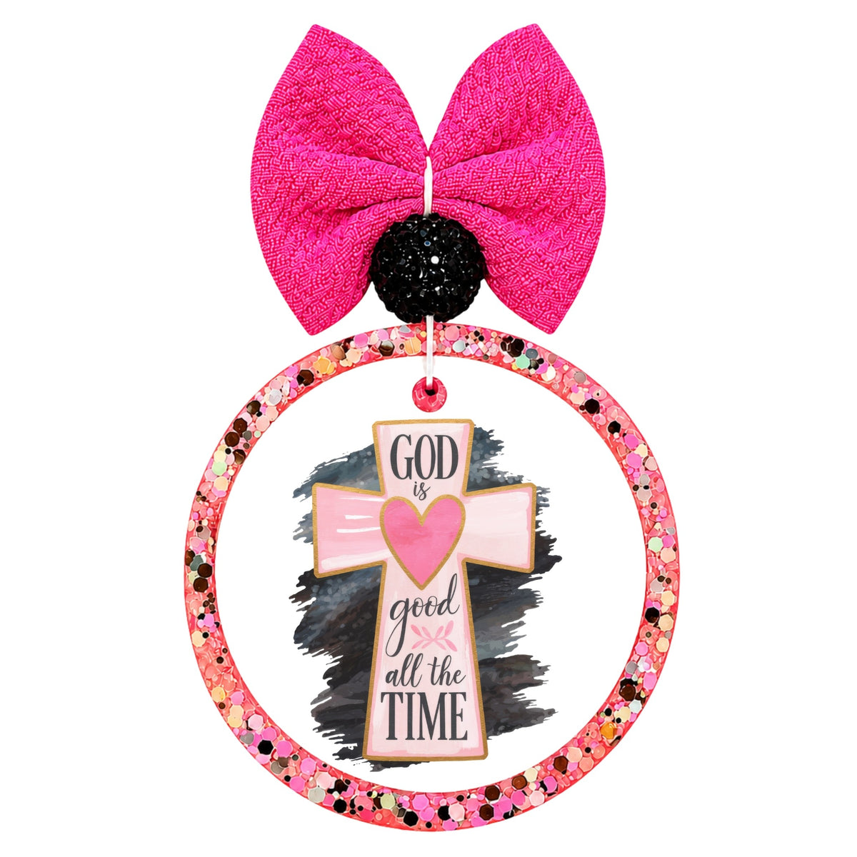 Graphic for "God Is Good All the Time — Pink Cross".