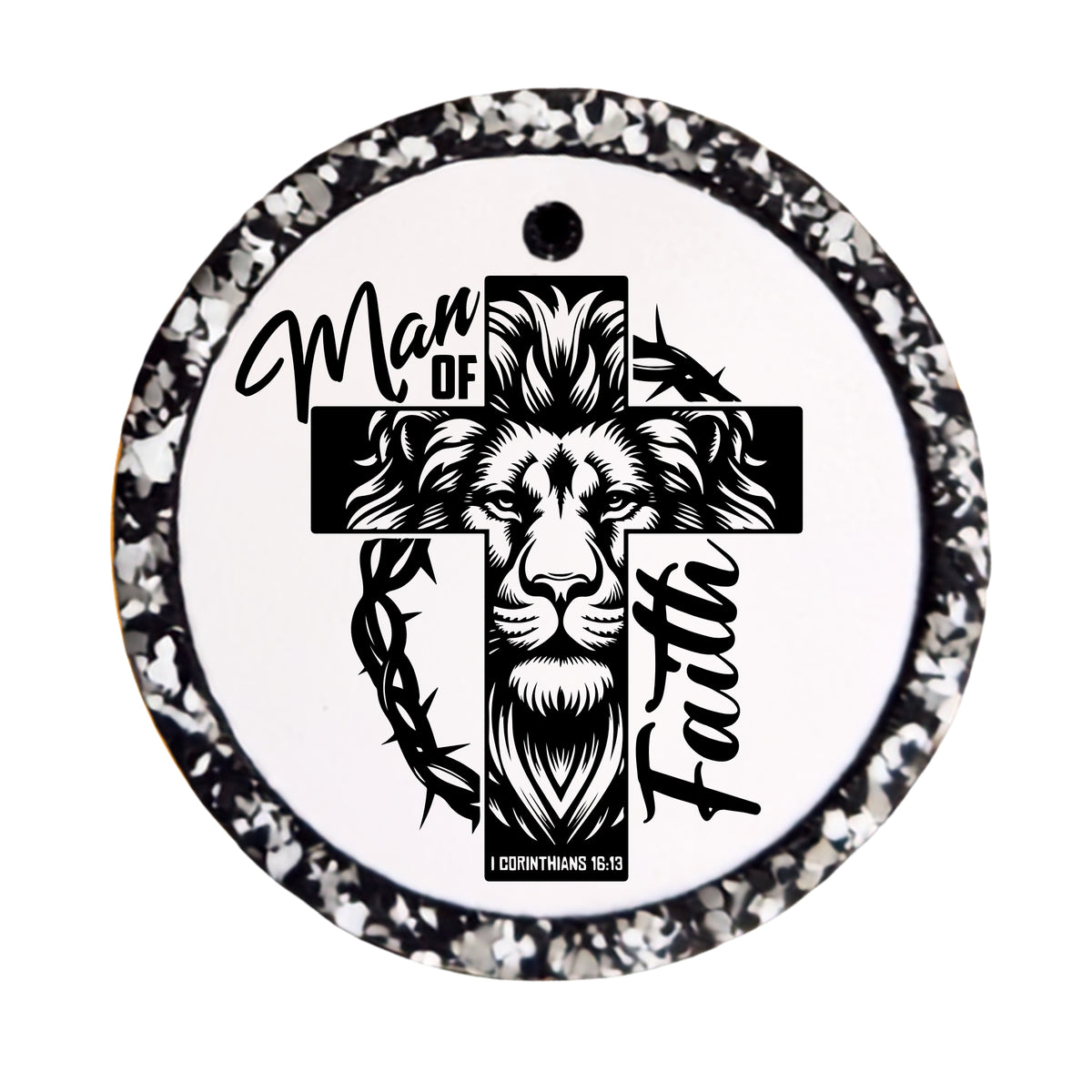 Graphic for "Man of Faith — Black Cross".