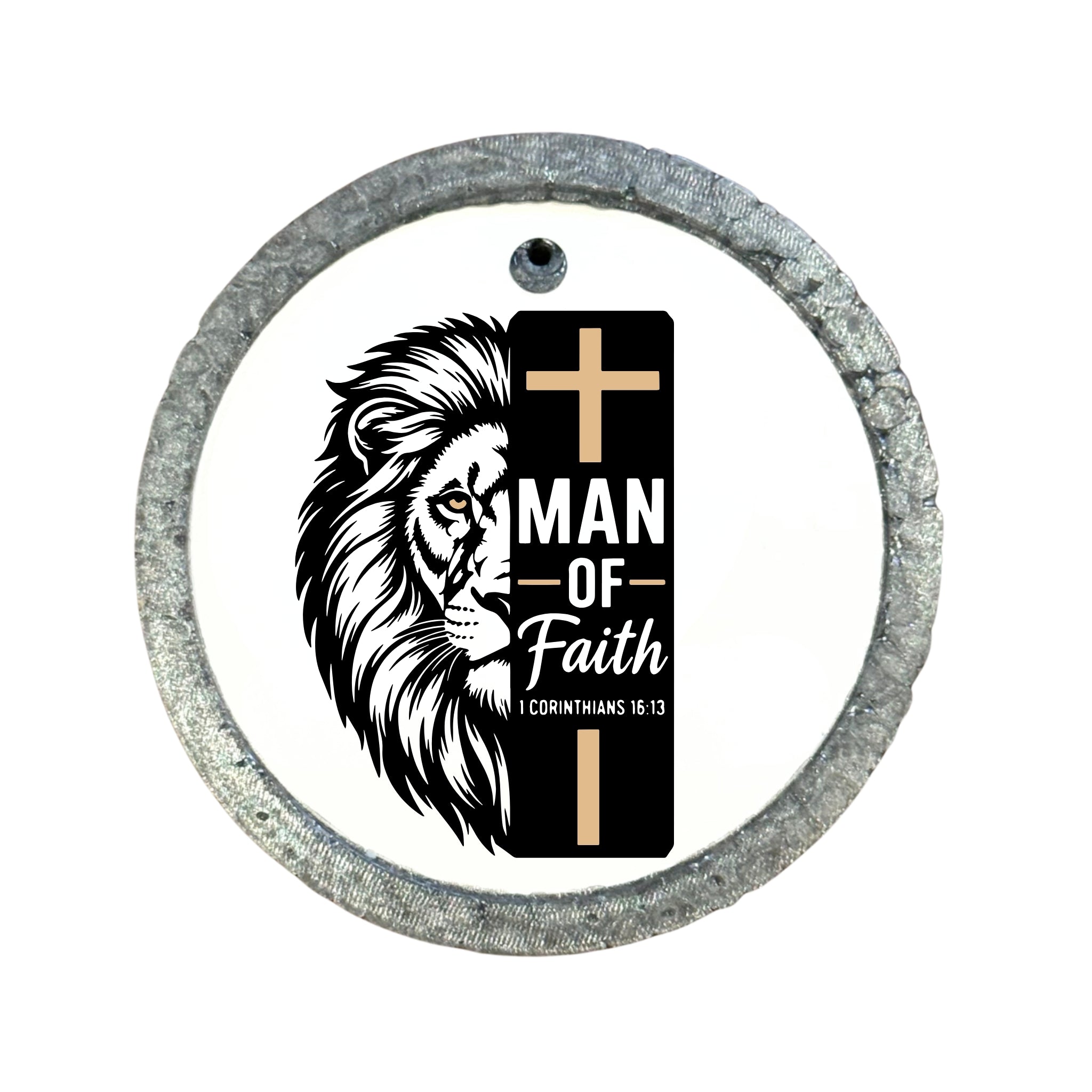Graphic for "Man of Faith — Lion Cross".
