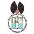 Graphic for "Mama Life — Leopard Teal".