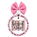 Blessed Nurse graphic with pink nursing-themed artwork.