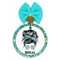 RN Life graphic with nurse messy bun design.