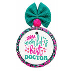World's Best Doctor graphic with doctor appreciation theme.