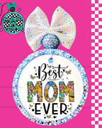 Best Mom Ever Car Air Freshener | Cute Floral Mom Gift Freshie