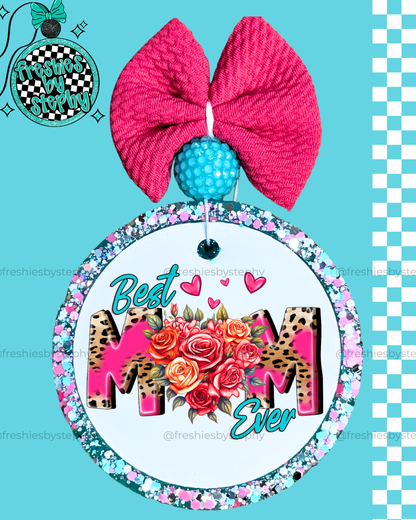 Best Mom Ever Leopard Freshie | Trendy Mom Car Air Freshener Gift