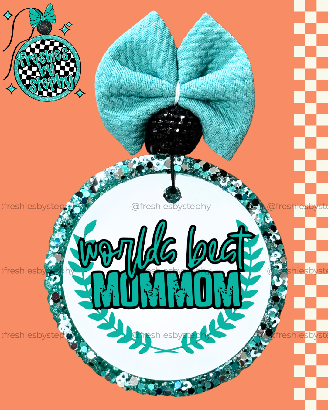 World’s Best Mom Mom Car Air Freshener | Grandma Gift Freshie