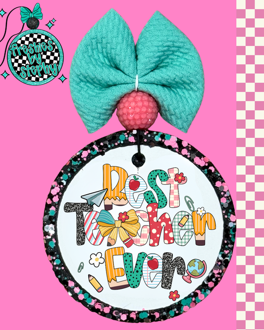 Best Teacher Ever Freshie – Cute Teacher Car Air Freshener