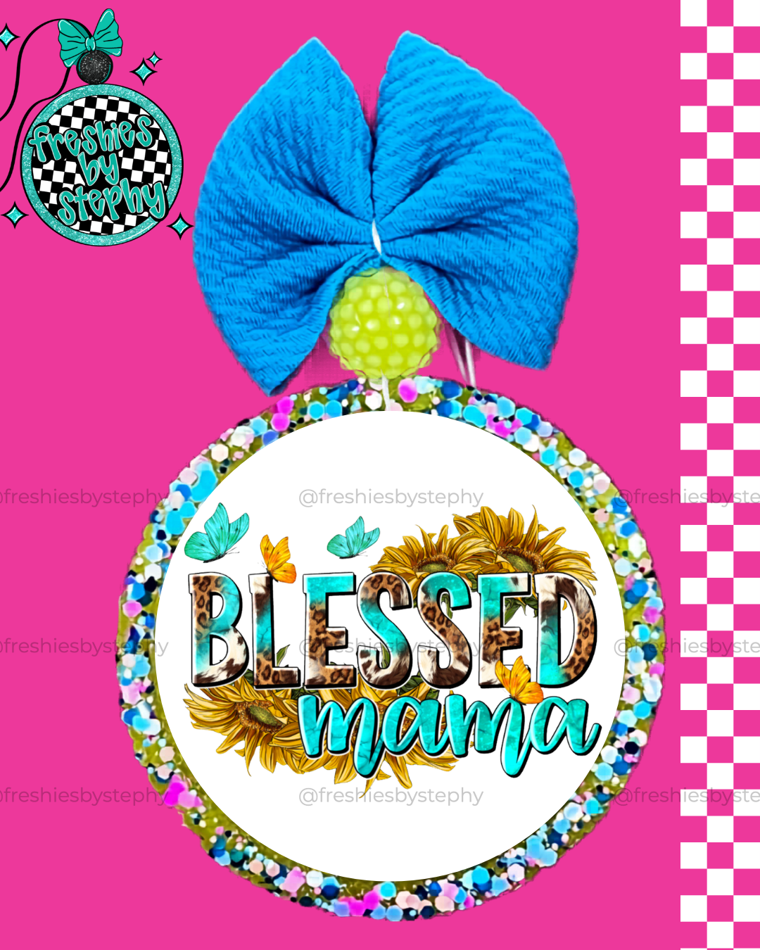 Blessed Mama Car Air Freshener | Faith Inspired Mom Freshie Gift