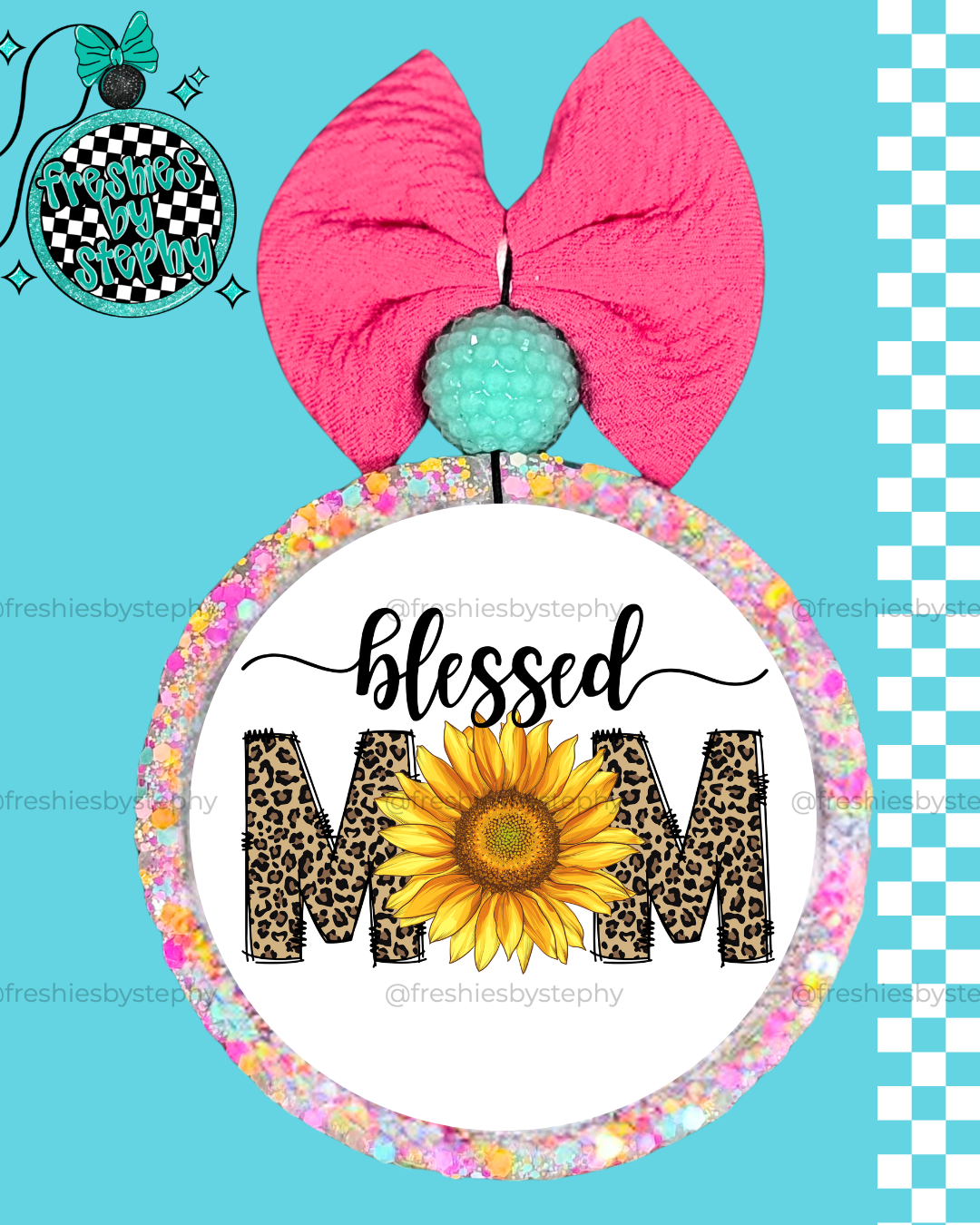 Blessed Mom Sunflower Freshie