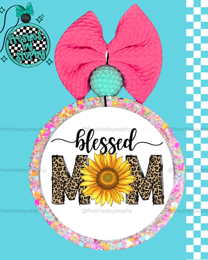 Blessed Mom Sunflower Freshie