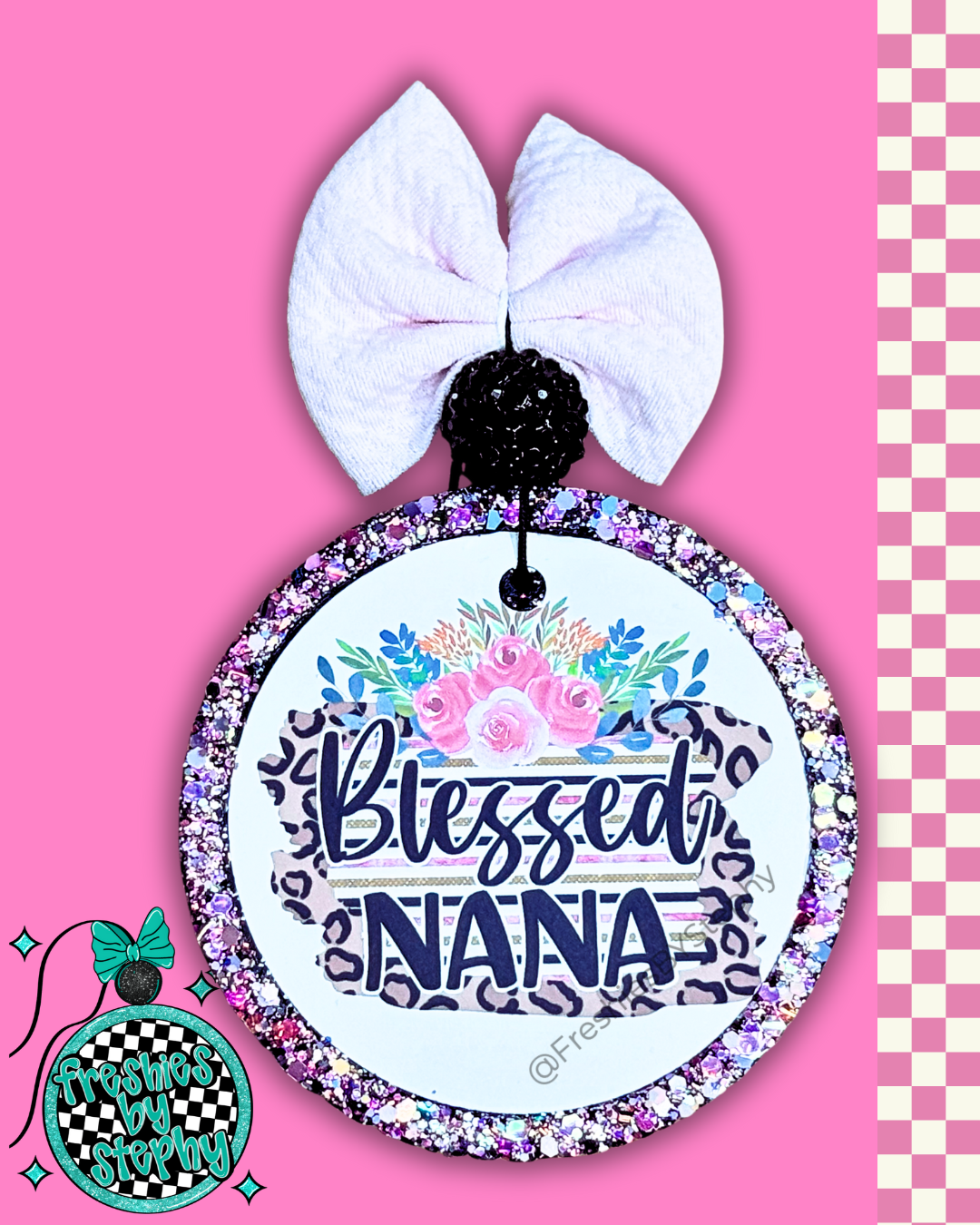 Blessed Nana Freshie (Leopard & Florals)